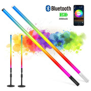 4 feet LED neon Smart-App Control tube light color studio | 360 video light sticks | Color changing LED tube lights | 5 pack
