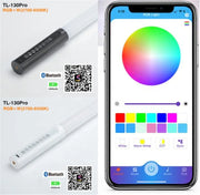 4 feet LED neon Smart-App Control tube light color studio | 360 video light sticks | Color changing LED tube lights | 5 pack
