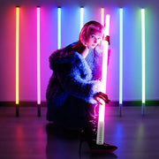 4 feet LED neon Smart-App Control tube light color studio | 360 video light sticks | Color changing LED tube lights | 5 pack