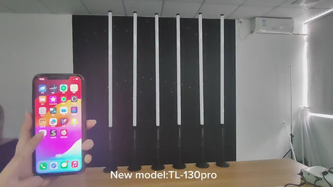 4 feet LED neon Smart-App Control tube light color studio | 360 video light sticks | Color changing LED tube lights | 5 pack